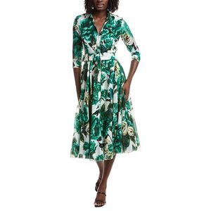 Samantha Sung Womens Aster Midi Dress